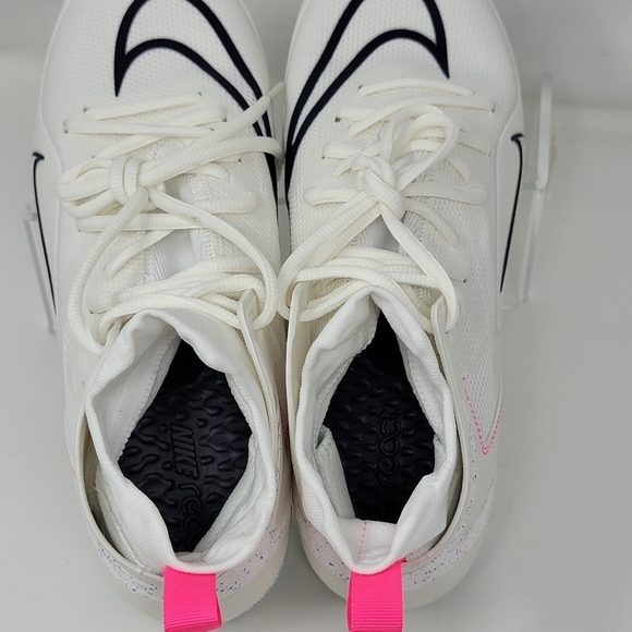 Nike Alpha Huarache 8 Elite LAX Lacrosse CW4440-116 White Pink Men Sz Multi New - Picture 9 of 10